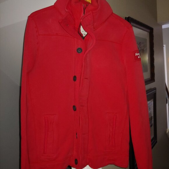 Vintage Abercrombie Red Jacket with Gillet Size XL - Picture 2 of 16